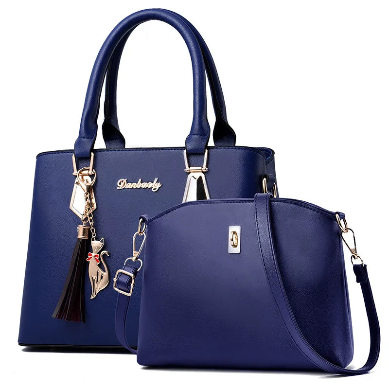 شنطة كتف عملية للنساء - 2025 Cat Shaped Tassel Fashion Girl Tote