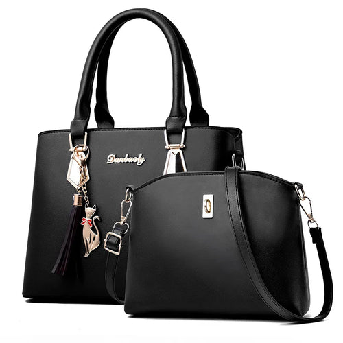 شنطة كتف عملية للنساء - 2025 Cat Shaped Tassel Fashion Girl Tote