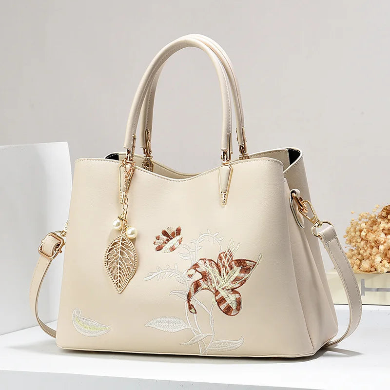 شنطة جلد أنيقة للنساء - 2025 Fashion Design Korea Trendy Ladies
