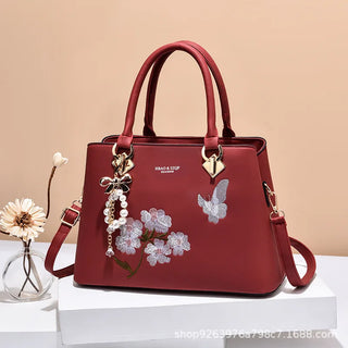 شنطة صغيرة فاخرة للنساء - 2025 Fashion Embroidery Flower New Cross