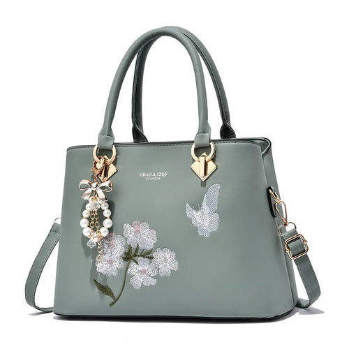 شنطة صغيرة فاخرة للنساء - 2025 Fashion Embroidery Flower New Cross