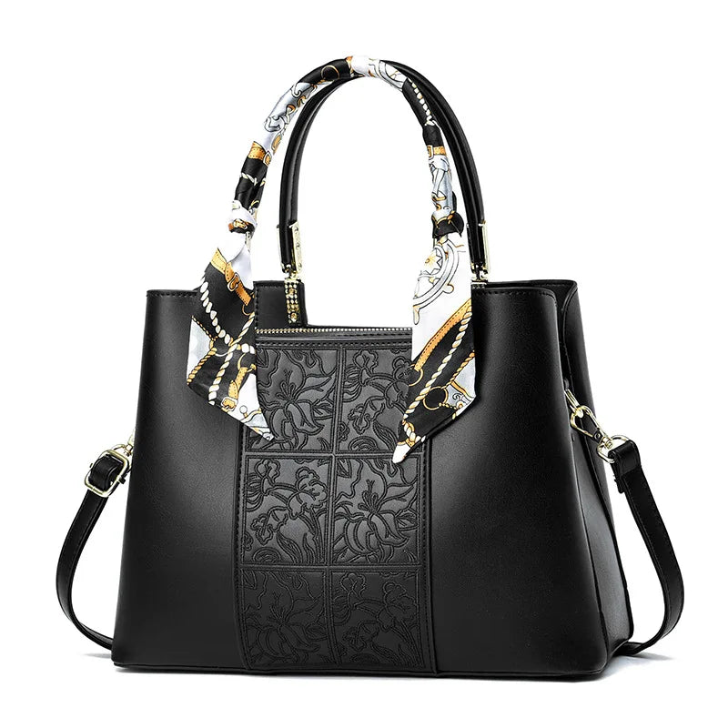 شنطة جلد عملية للنساء - 2025 Latest Fashion Women Hand Bags PU L