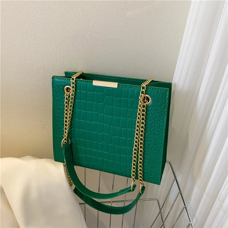 شنطة سهرة شيك للنساء - 2025 New Arrival Bags Brand Golden Chain