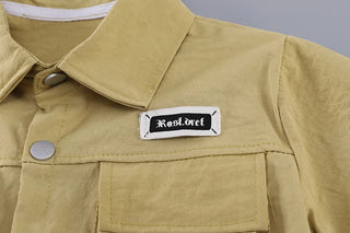موضة 2025 جديد أولاد' صيف بدلة children's خفيف hanging dye workwear أكمام قصيرةd three piece طقم