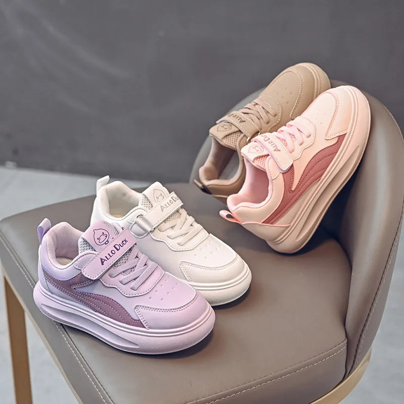 موضة 2025 جديد كاجوال joker flat bottom sneakers for little أولاد and بنات non-slip shoes for four seasons baby friendly