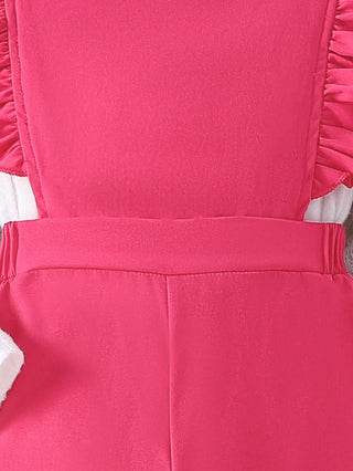 موضة 2025 جديد بنات' خريف and شتاء طقم white أكمام طويلةd pullover توب، قطعة واحدة shoulder strap pants طقم قطعتين