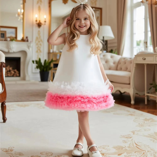 موضة 2025 جديد hot selling أطفال wholesale clothing صيف بدون أكمام بنات فستان