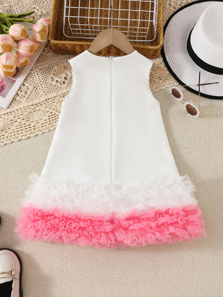 موضة 2025 جديد hot selling أطفال wholesale clothing صيف بدون أكمام بنات فستان