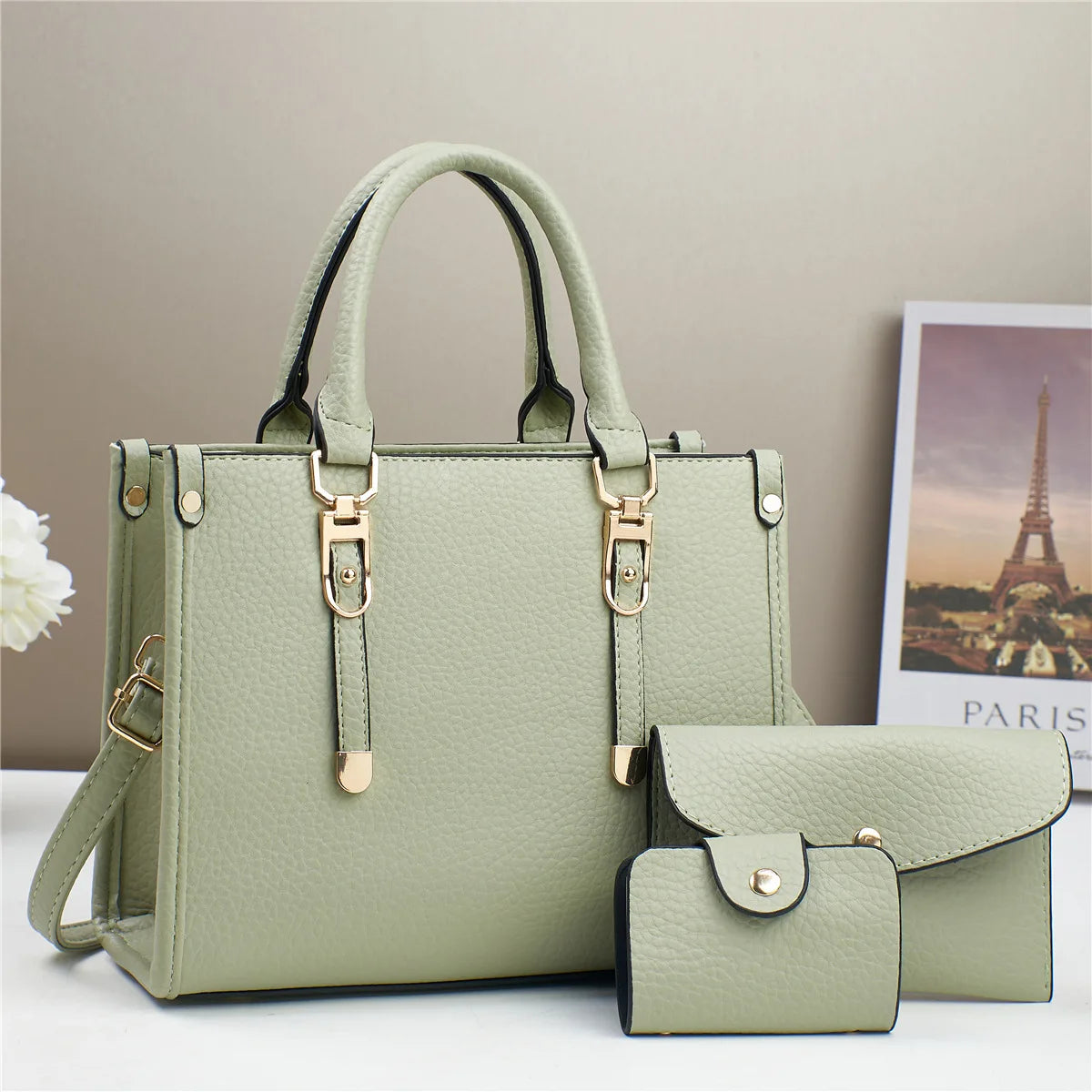 شنطة نسائية موضة 2025 للنساء - 2025 New PU Leather 3 Pieces Women Bags