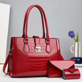 شنطة كروس مميزة للنساء - 2025 New PU Leather 3 in 1 Women Bags Se