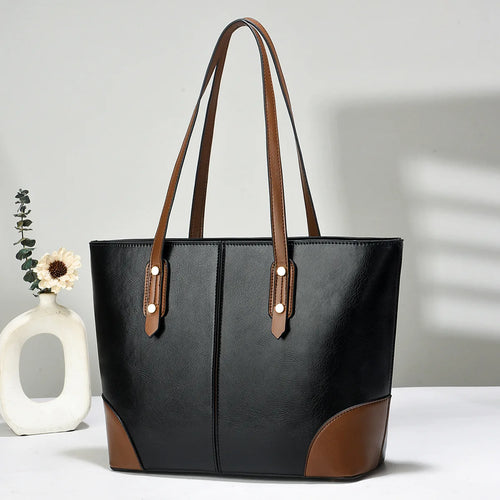 شنطة كروس كلاسيك للنساء - 2025 New PU Leather Women Tote Bags Ladi