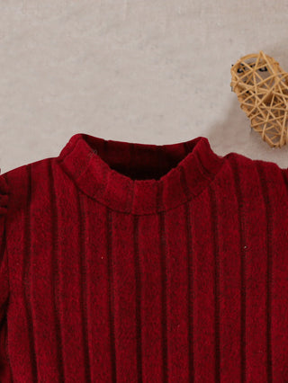 موضة 2025 جديد ربيع وخريف fur contrasting cardigan button ponytail velvet texture pit stripe solid color فستان 2-piece طقم