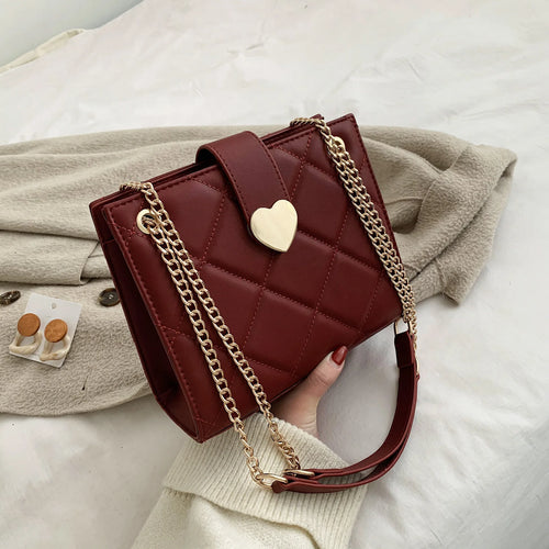 شنطة كتف كاجوال للنساء - 2025 New Trendy Fashion Hand Bag Heart L