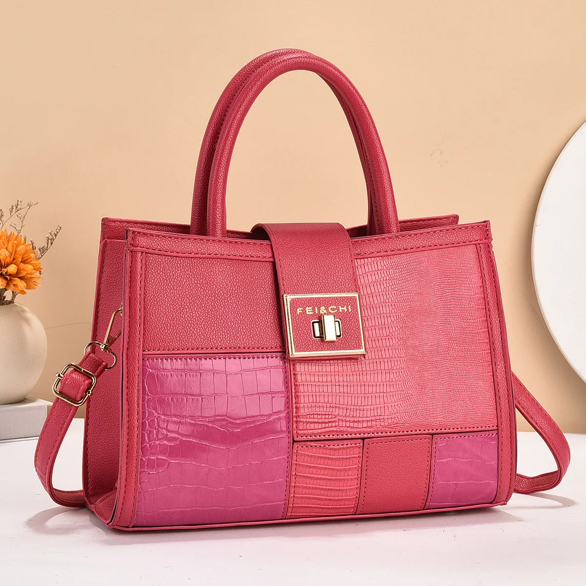 شنطة يد كلاسيك للنساء - 2025 New Trendy Fashion Hand Bags Ladies