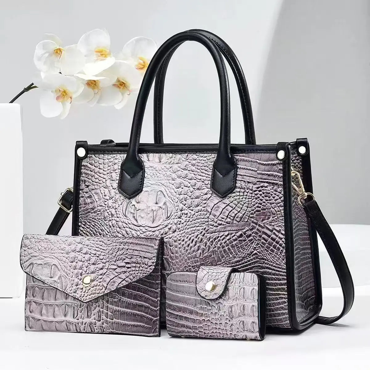 شنطة جلد كاجوال للنساء - 2025 New Wholesale 3 in 1 Shoulder Bags