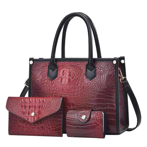 شنطة جلد كاجوال للنساء - 2025 New Wholesale 3 in 1 Shoulder Bags