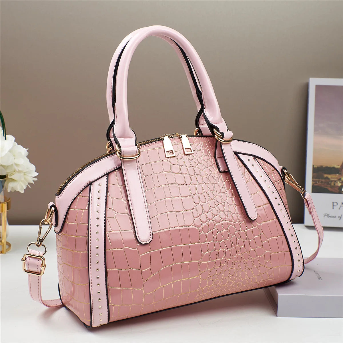 شنطة كروس عملية للنساء - 2025 New Wholesale Luxury PU Leather Fas