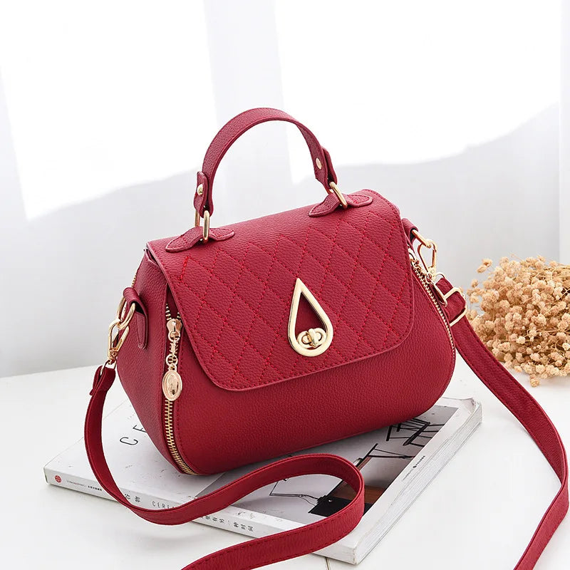 شنطة نسائية عملية للنساء - 2025 New Wholesale Women Bags Leather Br
