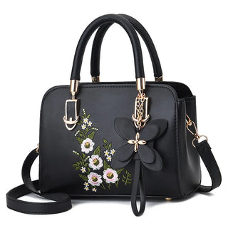 شنطة جلد فاخرة للنساء - 2025 Newest Fashion Patchwork Embroidery