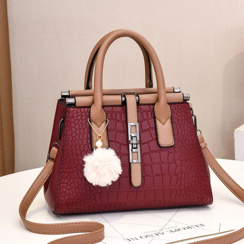 شنطة كتف فاخرة للنساء - 2025 Newest Fashion Pearl Crossbody Leat