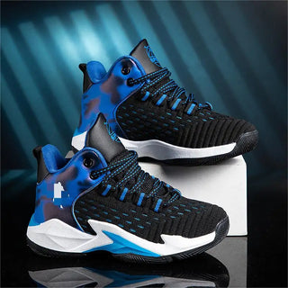 موضة 2025 ربيع خريف children's basketball shoes non-slip جديد running sneakers for أولاد ناعم bottom breathable net design صيف