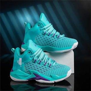 موضة 2025 ربيع خريف children's basketball shoes non-slip جديد running sneakers for أولاد ناعم bottom breathable net design صيف