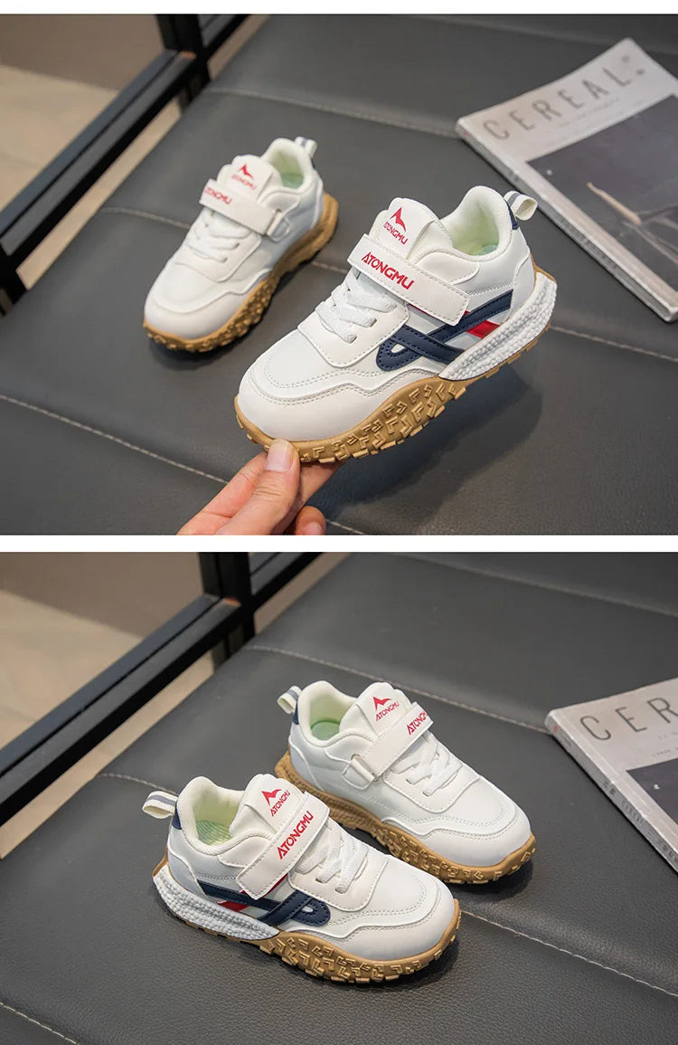 موضة 2025 ربيع جديد fashionable and handsome sports shoes for أولاد and بنات comfortable ناعم soled children's shoes