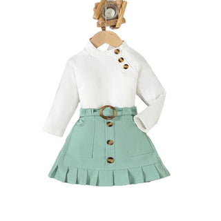 موضة 2025 ربيع وخريف جديد cross-border trend for بنات كاجوال two-piece print children's clothing for baby بنات