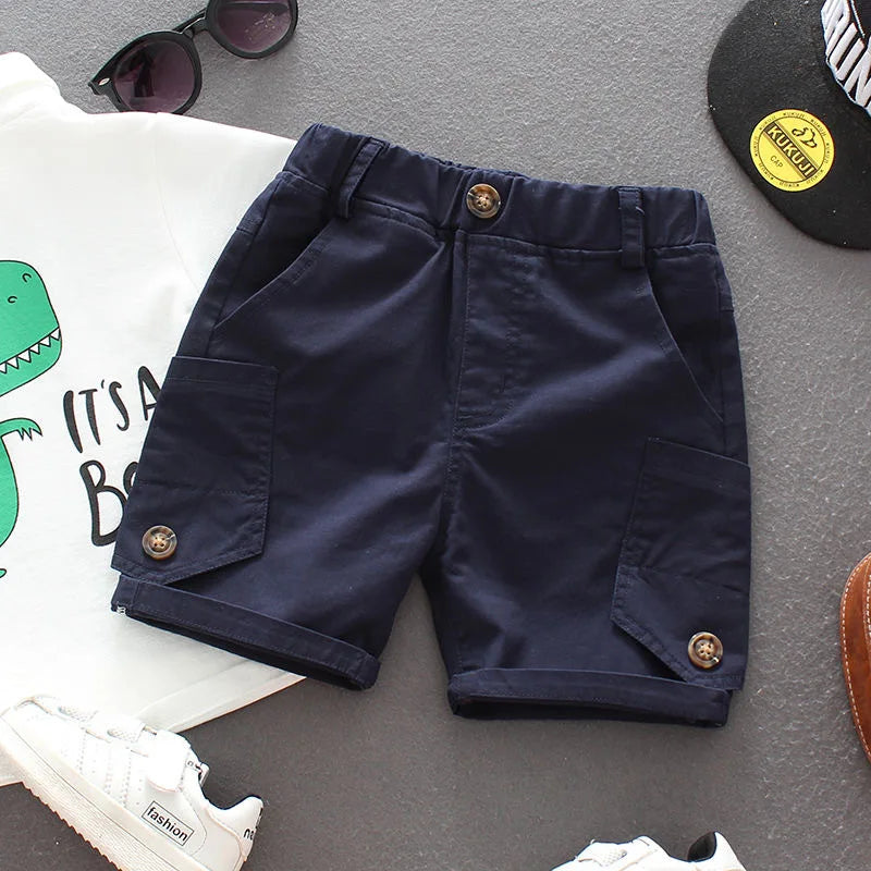 موضة 2025 صيف أولاد pants كاجوال korean-ستايل overalls for babies and أطفال straight cut design-foreign tide clothing