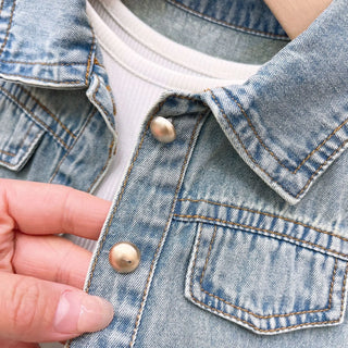 موضة 2025 صيف بنات' كاجوال cotton فستان with دينم بدون أكمام توب and تل فستان solid pattern طقم قطعتين