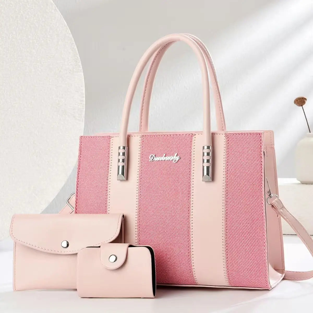 شنطة كروس عملية للنساء - 2025 Wholesale PU Leather 3 Pieces Bags