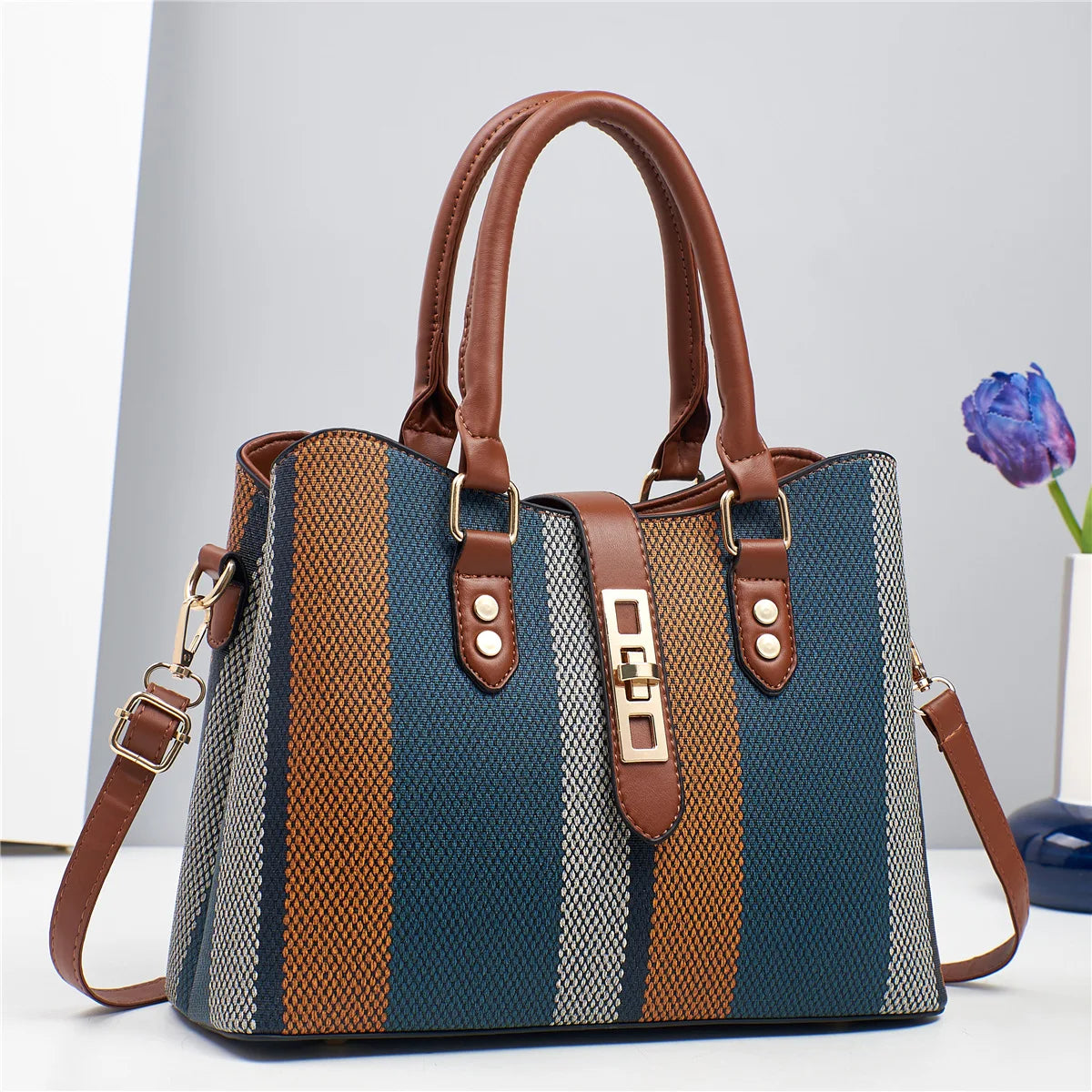 شنطة يد عصرية للنساء - 2025 Women Handbags PU Leather Women Han