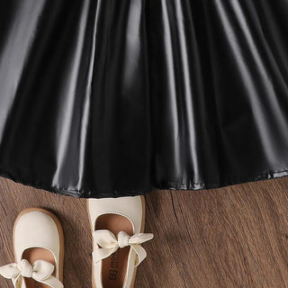 موضة 2025 women's children's كاجوال two-piece بدلة solid bow أكمام طويلة jacket جيب korean خريف collection