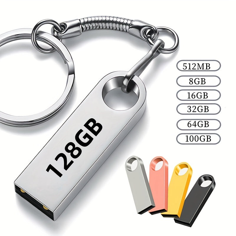 ذاكرة تخزين USB، سعة متوفرة 512 ميجابايت/8 جيجابايت/16 جيجابايت/32 جيجابايت/64 جيجابايت/100 جيجابايت/128 جيجابايت، مناسبة للهواتف المحمولة وأجهزة الكمبيوتر المحمولة وتخزين البيانات والصور والموسيقى الخارجي