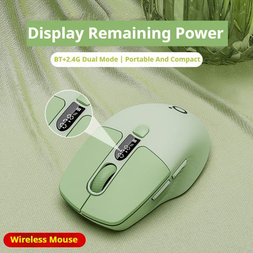 ماوس لاسلكي صغير 2.4G من EWEADN، قابل لإعادة الشحن وصامت، مع منفذ شحن من نوع C، شاشة عرض الطاقة المتبقية، كشف الحركة البصرية، شحن USB، للمكتب، الألعاب، الاستخدام المنزلي، الكمبيوتر المحمول والكمبيوتر المكتبي، إعلان Etrade | تصميم أنيق | حجم صغير، تصميم ما
