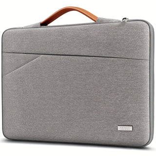 حقيبة حماية للابتوب من TECOOL متوافقة مع MacBook Air Pro 13 و14 بوصة M1 M2 M3، MacBook Air 15 بوصة M2 M3، MacBook Pro 16 بوصة M1 M2 M3، حقيبة مقاومة للصدمات لحمل الكمبيوتر بيد وحقائب لأجهزة اللاب توب الأخرى مقاس 13.5 و14 و15 و16 بوصة، رمادي