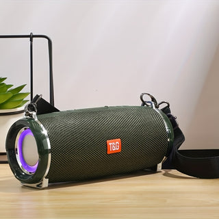 مكبر صوت لاسلكي محمول TG192 مزود بإضاءة LED لامعة، ومشغل موسيقى، وأعياد الميلاد، والهالوين، والكريسماس، والهالوين، وهدايا عيد الشكر