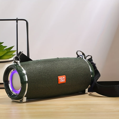 مكبر صوت لاسلكي محمول TG192 مزود بإضاءة LED لامعة، ومشغل موسيقى، وأعياد الميلاد، والهالوين، والكريسماس، والهالوين، وهدايا عيد الشكر
