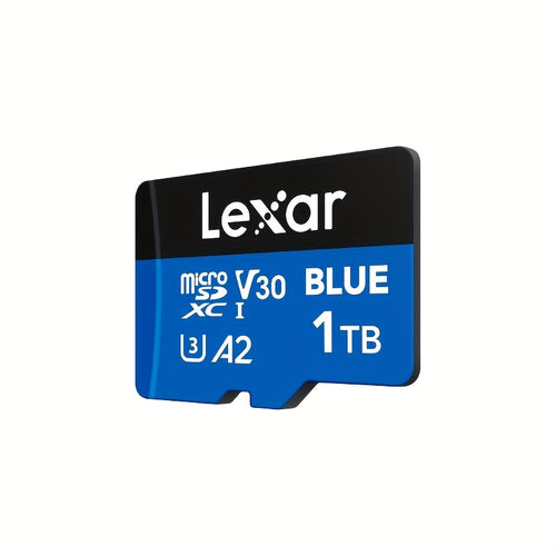 بطاقة ميكرو إس دي أصلية جديدة من ليكسار بلو A2 4K V30 U3 سعة 256 جيجابايت، 512 جيجابايت، 1 تيرابايت، سرعة قراءة 160 ميجابايت/ثانية، لاستخدامها مع الطائرات بدون طيار والكاميرات والهواتف المحمولة