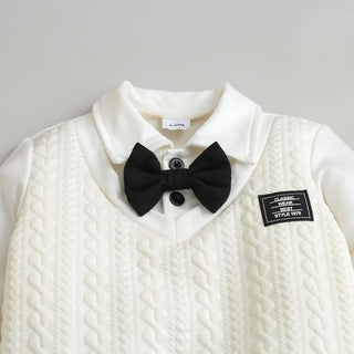 academic two-piece polo shirt طقم for أولاد handmade كاجوال foreign ستايل cotton fabric for خريف handsome baby ولد's clothing