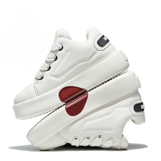 حذاء رياضي رجالي - أبيض – جلد صناعي