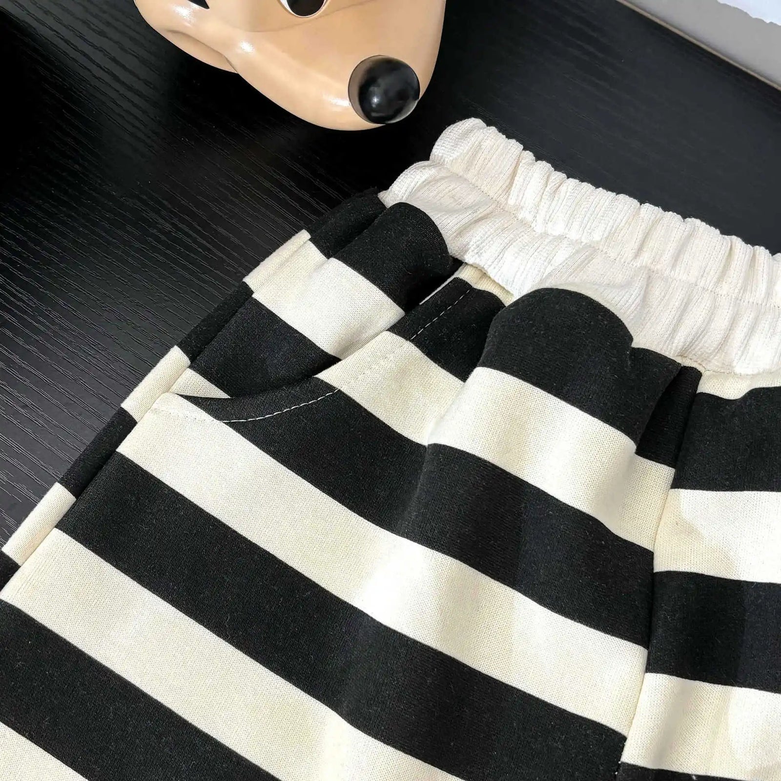 خريف children's three-dimensional cartoon doll cotton sweater طقم korean foreign ستايل two-piece clothing for أولاد 3-9 years