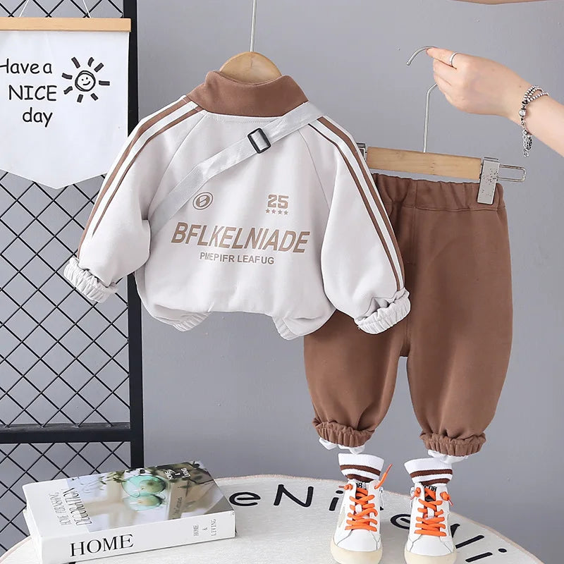 خريف جديد أولاد baby children طقم كاجوال collar أكمام طويلة high quality two-piece أطفال wear custom print 3d logo for toddlers