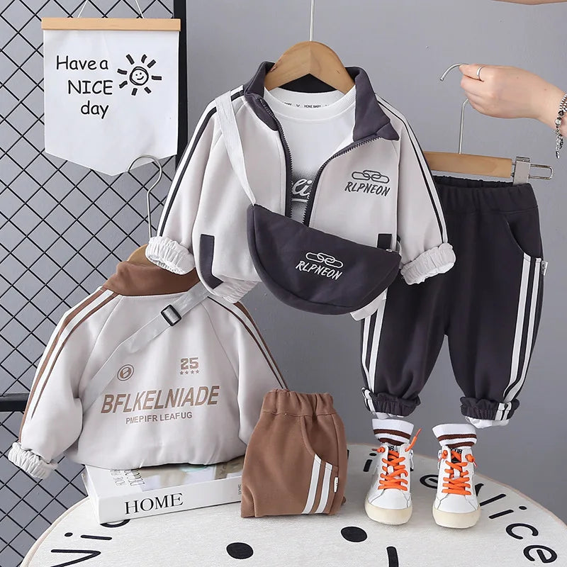 خريف جديد أولاد baby children طقم كاجوال collar أكمام طويلة high quality two-piece أطفال wear custom print 3d logo for toddlers