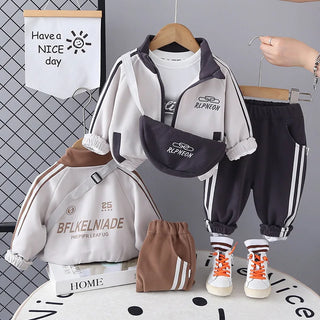 خريف جديد أولاد baby children طقم كاجوال collar أكمام طويلة high quality two-piece أطفال wear custom print 3d logo for toddlers