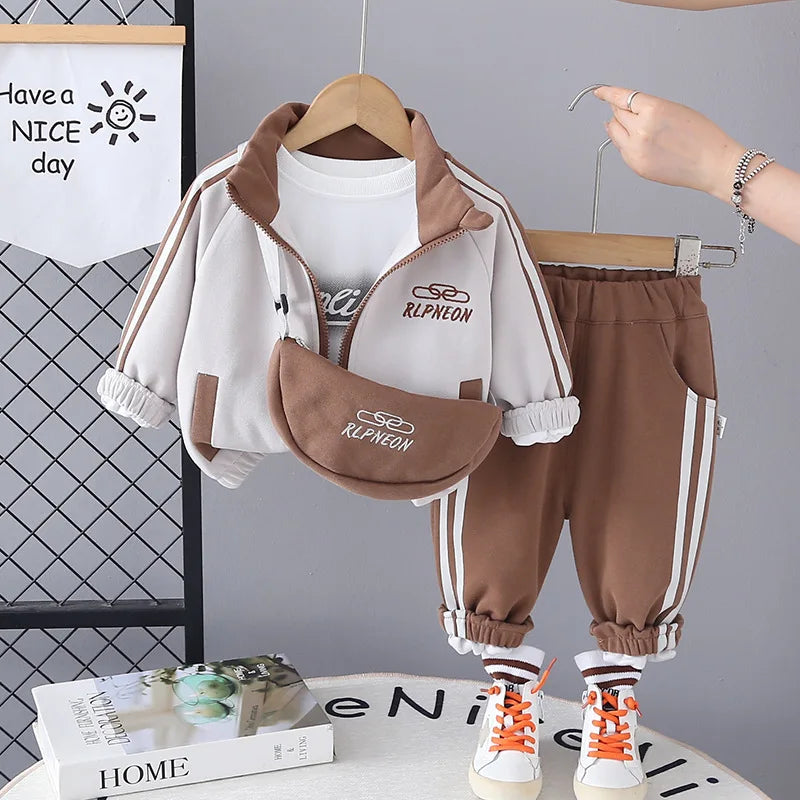 خريف جديد أولاد baby children طقم كاجوال collar أكمام طويلة high quality two-piece أطفال wear custom print 3d logo for toddlers