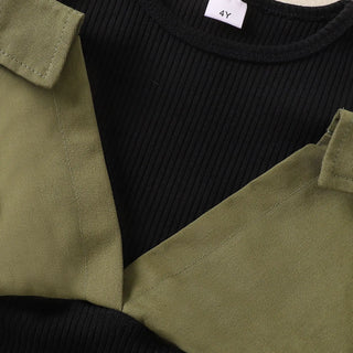 خريف جديد بنات' كاجوال off shoulder patchwork فستان