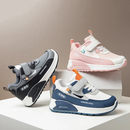 خريف شتاء children's sneakers أولاد بنات كاجوال primary school shoes ناعم bottom slip-on closure lighted eva insole