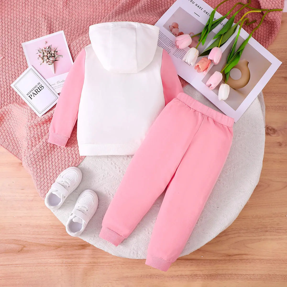 خريف شتاء cute rabbit بنات hooded فستان كاجوال foreign ستايل baby children's clothing with color أكمام