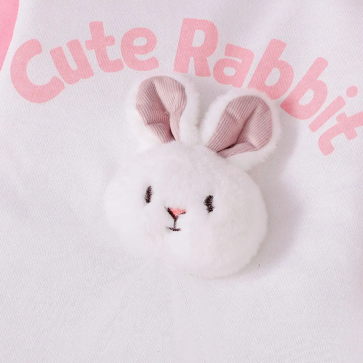 خريف شتاء cute rabbit بنات hooded فستان كاجوال foreign ستايل baby children's clothing with color أكمام
